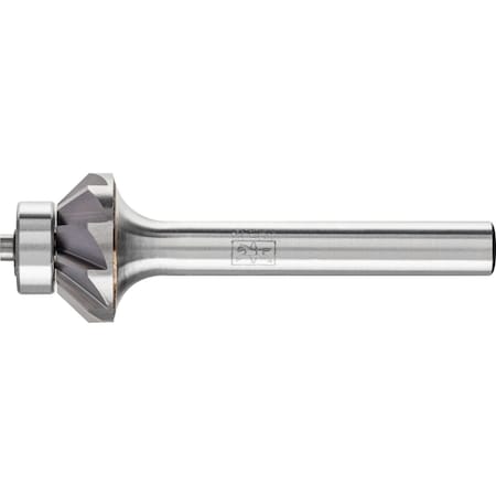 Pferd Bearing Carbide Bur - EDGE Cut 45 Degree - 5/8" x 1/8", 1/4" Shank 25105